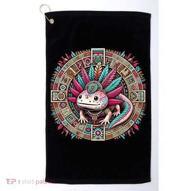 Aztec Axolotl Art Mexican Golf Towel