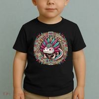 Aztec Axolotl Art Mexican Toddler T-Shirt thumb 2