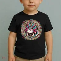 Aztec Axolotl Art Mexican Toddler T-Shirt thumb 2