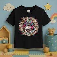 Aztec Axolotl Art Mexican Toddler T-Shirt thumb 3