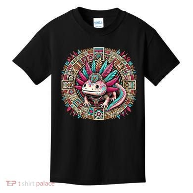 Aztec Axolotl Art Mexican Kids T-Shirt