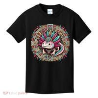 Aztec Axolotl Art Mexican Kids T-Shirt thumb 0