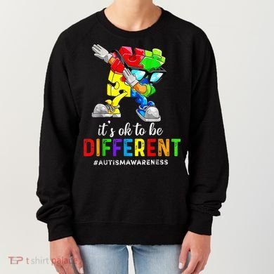 Autism Awareness Acceptance Kid Boy Its Ok To Be Different Women's Sweatshirt