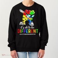 Autism Awareness Acceptance Kid Boy Its Ok To Be Different Women's Sweatshirt thumb 0