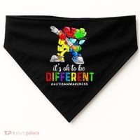 Autism Awareness Acceptance Kid Boy Its Ok To Be Different USA-Made Doggie Bandana thumb 0