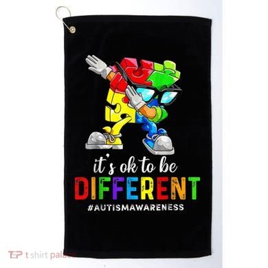 Autism Awareness Acceptance Kid Boy Its Ok To Be Different Golf Towel