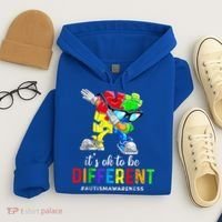 Autism Awareness Acceptance Kid Boy Its Ok To Be Different Hoodie thumb 4