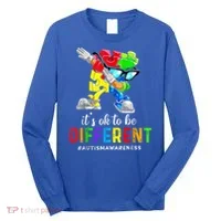Autism Awareness Acceptance Kid Boy Its Ok To Be Different Long Sleeve Shirt thumb 0