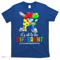 Autism Awareness Acceptance Kid Boy Its Ok To Be Different T-Shirt thumb 0
