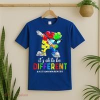 Autism Awareness Acceptance Kid Boy Its Ok To Be Different T-Shirt thumb 2