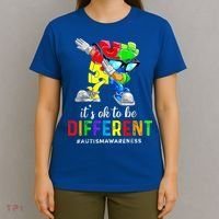 Autism Awareness Acceptance Kid Boy Its Ok To Be Different T-Shirt thumb 4