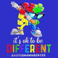 Autism Awareness Acceptance Kid Boy Its Ok To Be Different T-Shirt thumb 7