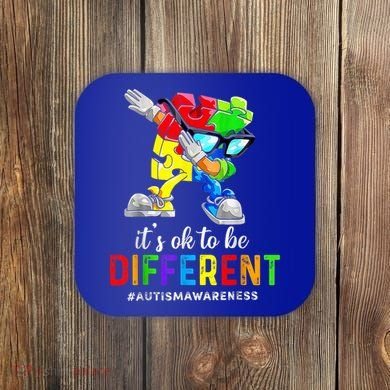 Autism Awareness Acceptance Kid Boy Its Ok To Be Different Coaster