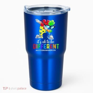 Autism Awareness Acceptance Kid Boy Its Ok To Be Different Tumbler