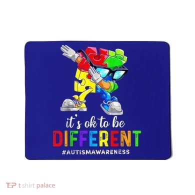Autism Awareness Acceptance Kid Boy Its Ok To Be Different Mousepad
