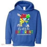 Autism Awareness Acceptance Kid Boy Its Ok To Be Different Toddler Hoodie thumb 0