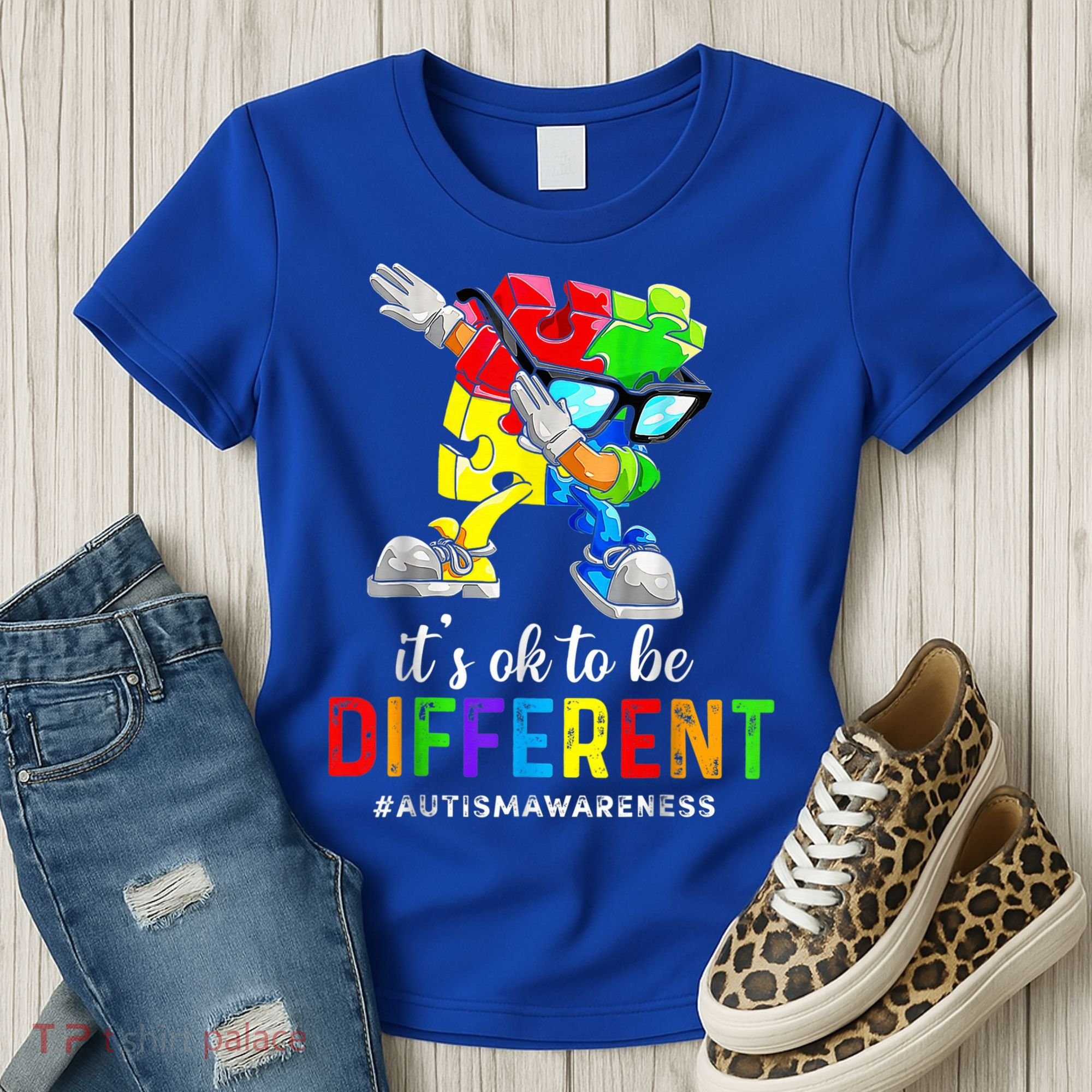 Autism Awareness Acceptance Kid Boy Its Ok To Be Different Women's T-Shirt