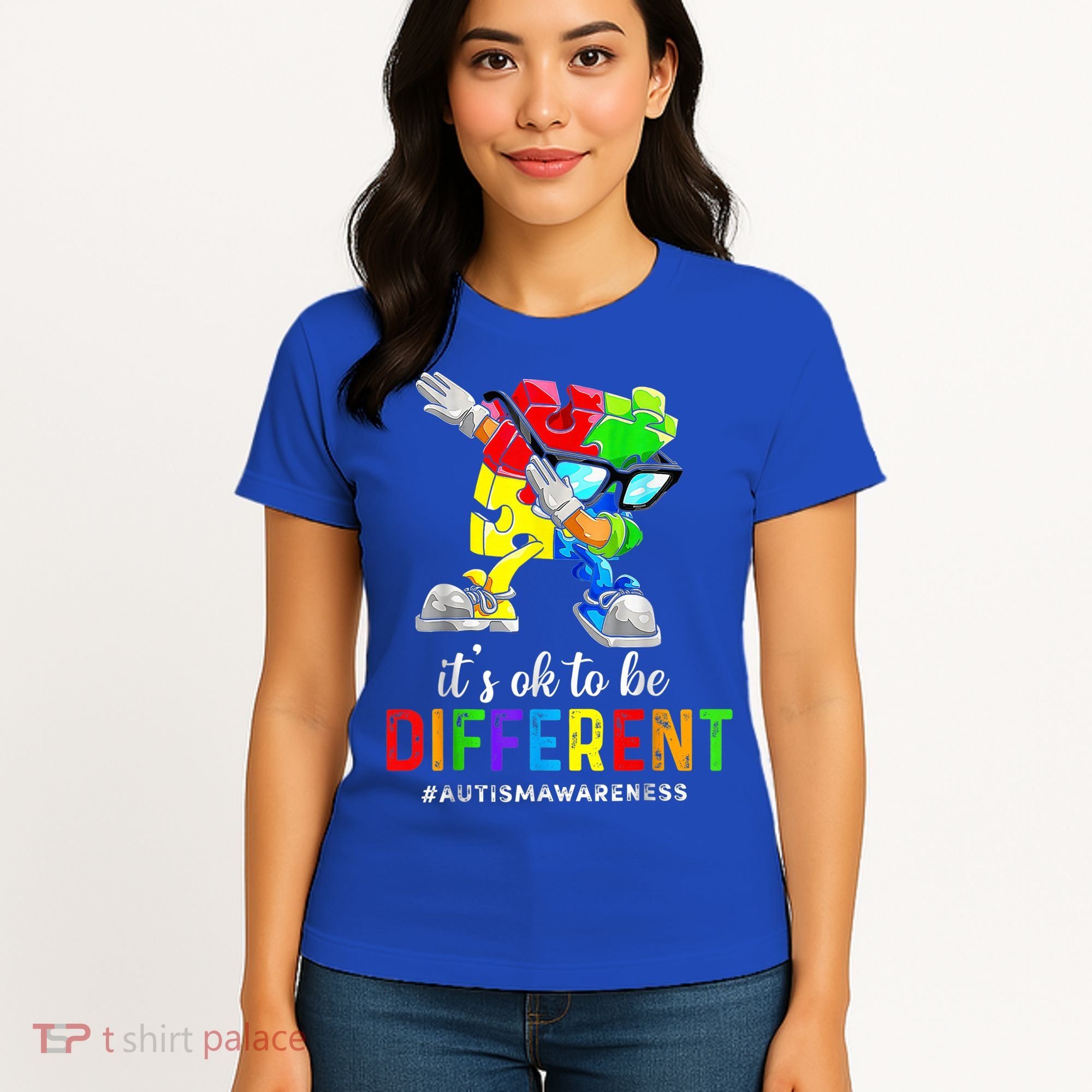 Autism Awareness Acceptance Kid Boy Its Ok To Be Different Women's T-Shirt