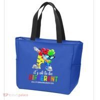 Autism Awareness Acceptance Kid Boy Its Ok To Be Different Tote Bag thumb 3