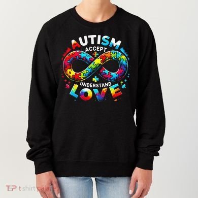 Autism Awareness Accept Understand Love Asd Support Autistic Women's Sweatshirt