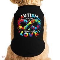Autism Awareness Accept Understand Love Asd Support Autistic Doggie Tank thumb 0