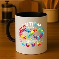 Autism Awareness Accept Understand Love Asd Support Autistic Coffee Mug thumb 4