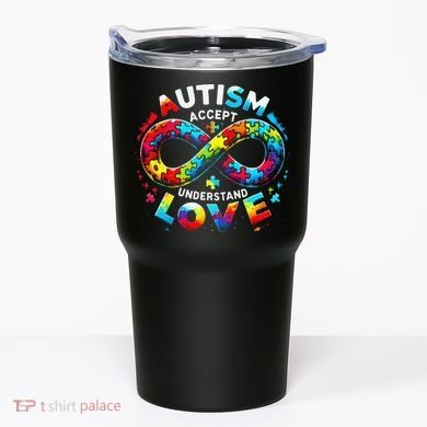 Autism Awareness Accept Understand Love Asd Support Autistic Tumbler