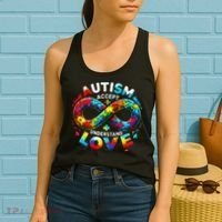 Autism Awareness Accept Understand Love Asd Support Autistic Women's Tank Top thumb 2