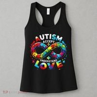 Autism Awareness Accept Understand Love Asd Support Autistic Women's Tank Top thumb 3