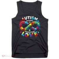Autism Awareness Accept Understand Love Asd Support Autistic Tank Top thumb 0