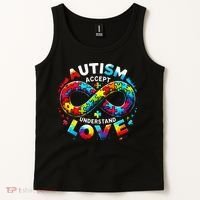 Autism Awareness Accept Understand Love Asd Support Autistic Tank Top thumb 2