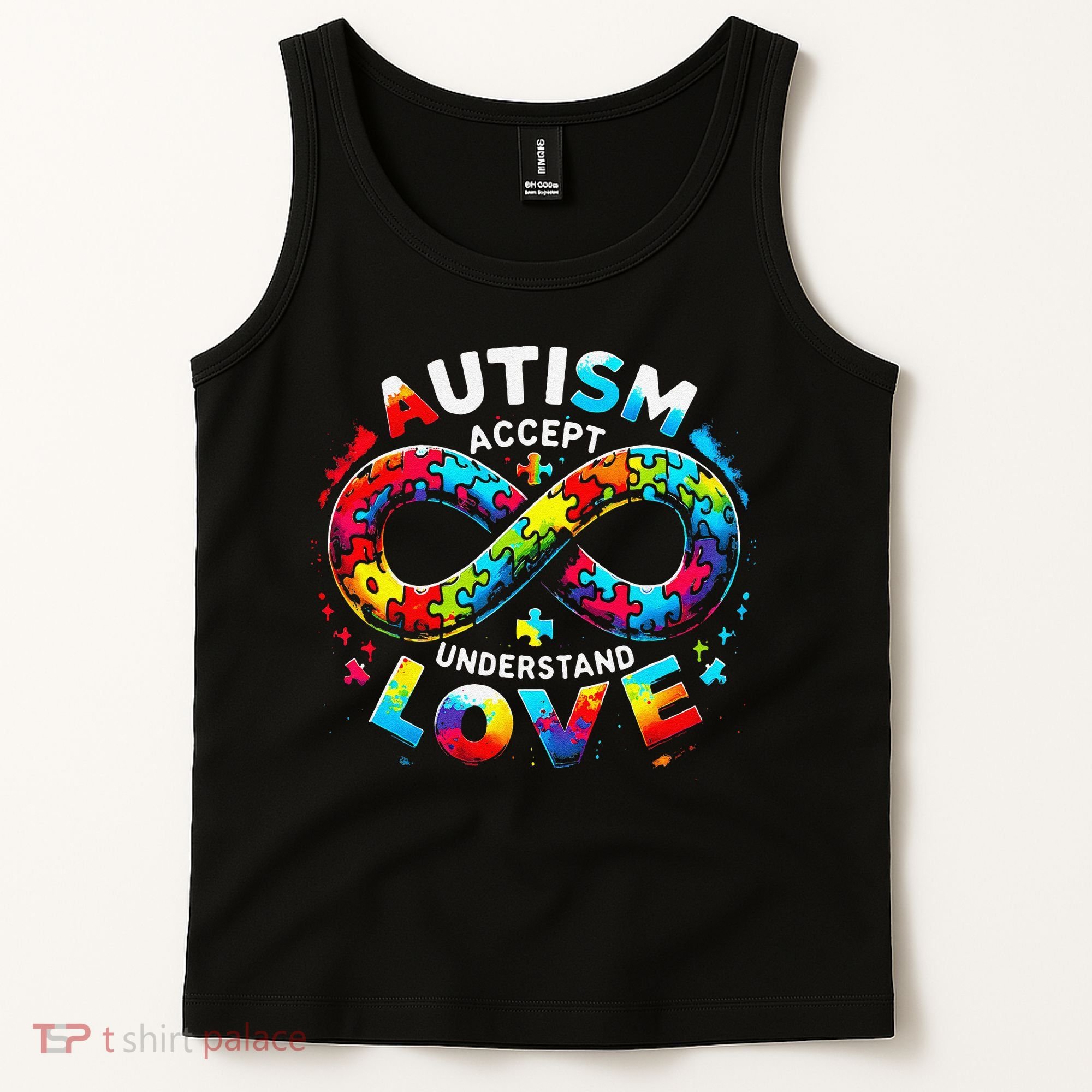 Autism Awareness Accept Understand Love Asd Support Autistic Tank Top