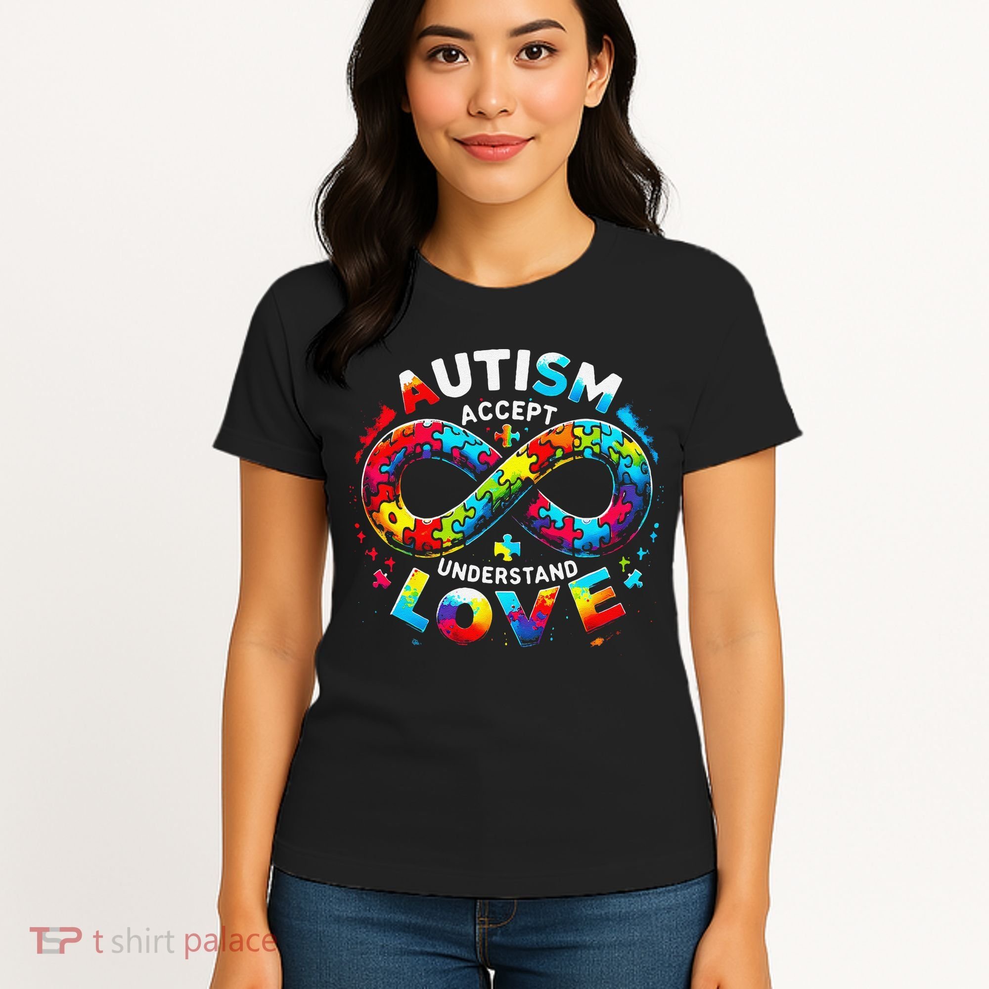 Autism Awareness Accept Understand Love Asd Support Autistic Women's T-Shirt