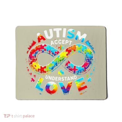 Autism Awareness Accept Understand Love Asd Support Autistic Mousepad