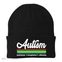 Autism Awareness Acceptance Advocacy Autism Awareness Month Great Gift Beanie thumb 0