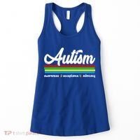 Autism Awareness Acceptance Advocacy Autism Awareness Month Great Gift Women's Tank Top thumb 0