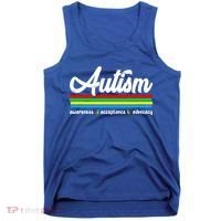 Autism Awareness Acceptance Advocacy Autism Awareness Month Great Gift Tank Top thumb 0