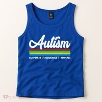 Autism Awareness Acceptance Advocacy Autism Awareness Month Great Gift Tank Top thumb 2
