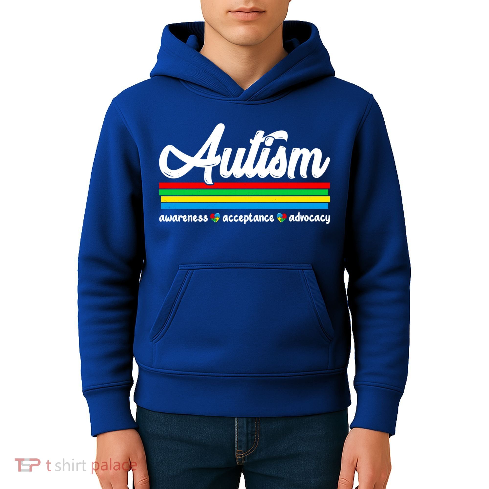 Autism Awareness Acceptance Advocacy Autism Awareness Month Great Gift Kids Hoodie