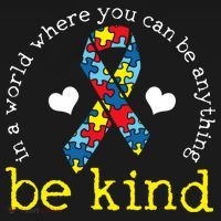 Autism Awareness Be Kind Kindness Ribbon Heart Women's Hoodie thumb 2