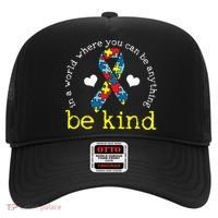 Autism Awareness Be Kind Kindness Ribbon Heart Hat thumb 0