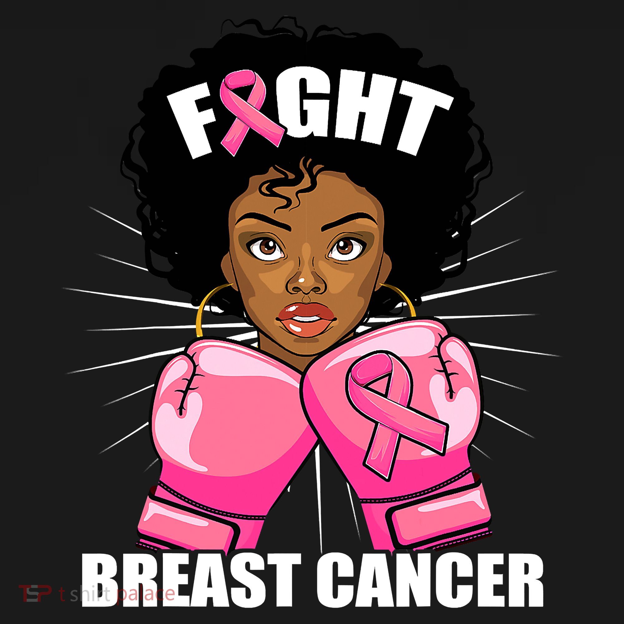African American Breast Cancer For Women Girls Women's Hoodie