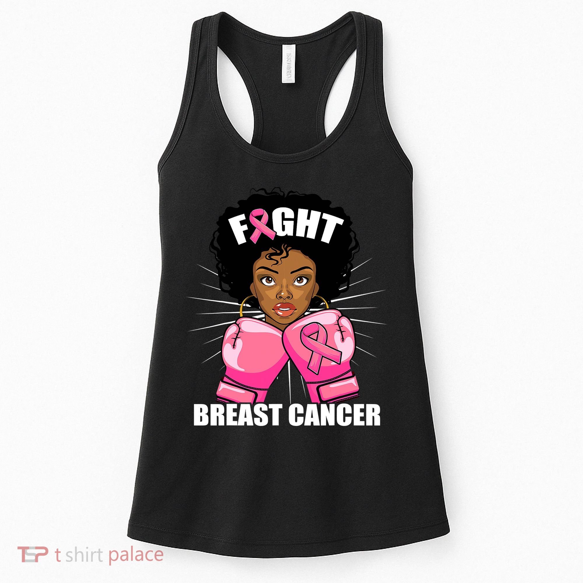 African American Breast Cancer For Women Girls Women's Tank Top