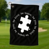 Autism Awareness Be You Quote Golf Towel thumb 1