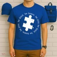 Autism Awareness Be You Quote T-Shirt thumb 6