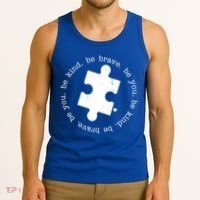 Autism Awareness Be You Quote Tank Top thumb 3
