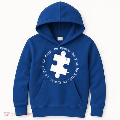 Autism Awareness Be You Quote Kids Hoodie