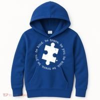 Autism Awareness Be You Quote Kids Hoodie thumb 0