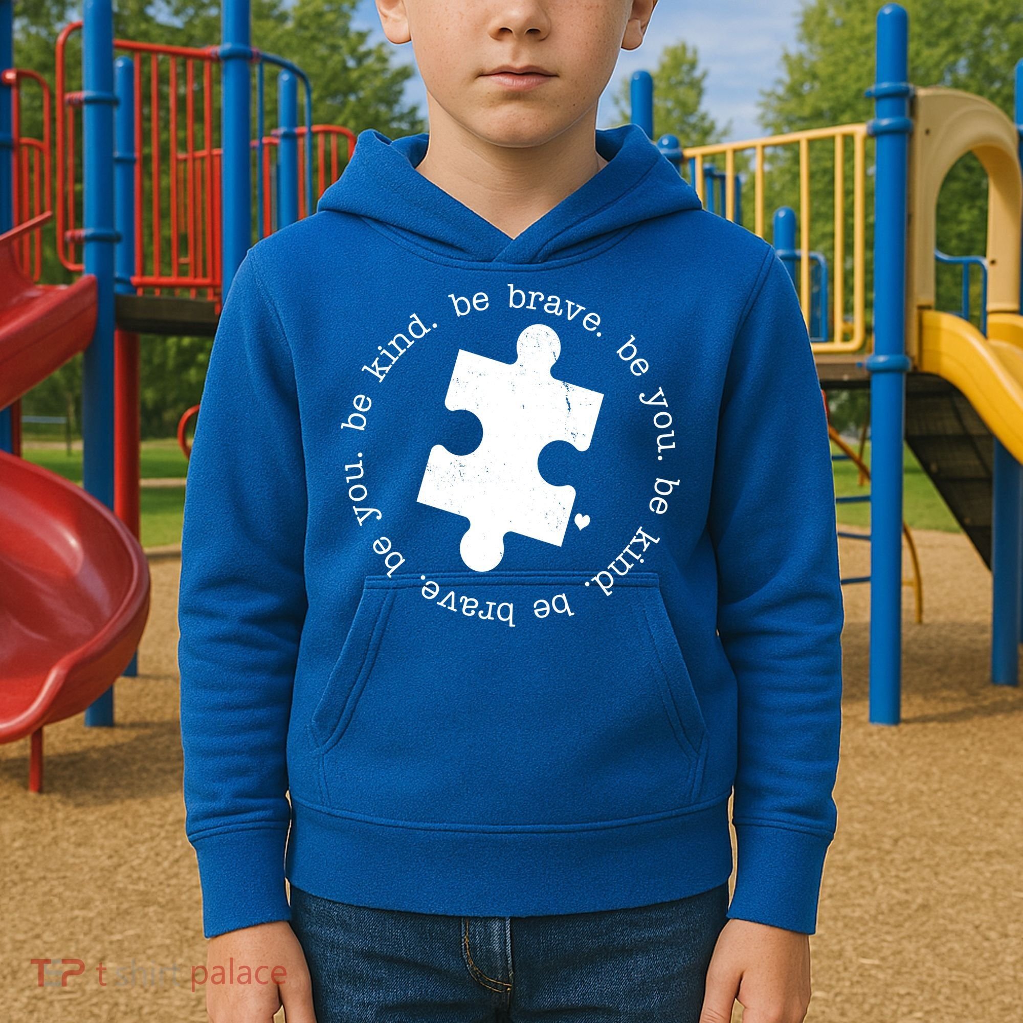 Autism Awareness Be You Quote Kids Hoodie