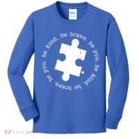 Autism Awareness Be You Quote Kids Long Sleeve Shirt thumb 0